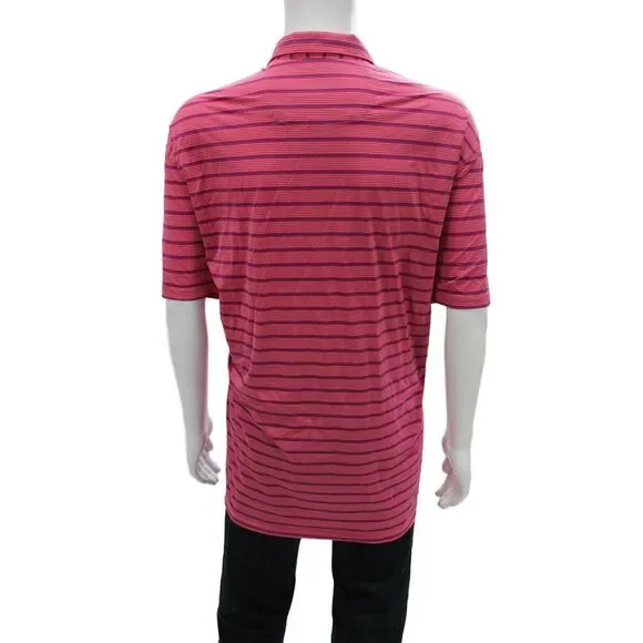 Tommy Bahama Mens Striped Polo Shirt Pink Blue Size Extra Extra Extra Large Big - Picture 4 of 7